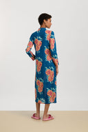 Kurta Lunga - Leopard Flower Dark Teal