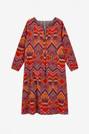 Madhu Dress - Mathura Ikat Sugar Red
