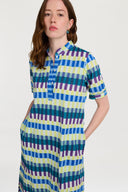 Caftano Mamta - Kusama Checkdark Teal