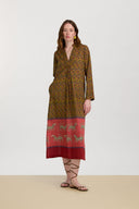 Caftano Radha - Dragon Tiger Green Gold