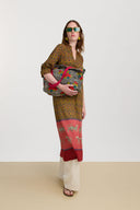 Radha Kaftan - Dragon Tiger Green Gold