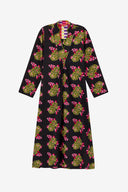Radha Kaftan - Suiko Flower Black