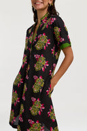 Radha Tunic - Suiko Flower Black