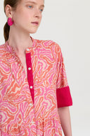 Rambagh Dress - Dragon Cloud Fuxia