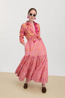 Rambagh Dress - Dragon Cloud Fuxia