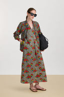 Saffron Kaftan - Kanji Black