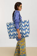 Borsa Shopping - Ikat Arrow Blue