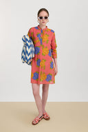 Kurta Corta - Big Flower Old Pink