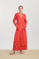 Spolverino Theresa - Damask Design Orange