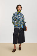 Camicia Ube -  Ikat Arrow Blue