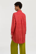 Camicia Ube - Mini Stripes Red
