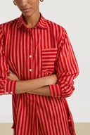 Ube Shirt - Mini Stripes Red