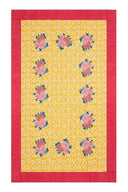 Telo Cotone 180X270Cm - Arabesque Corolla Gold Natural
