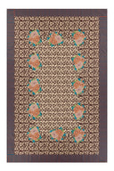 Telo Cotone 180X270Cm - Arabesque Corolla Natural Coffee