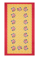 Telo Cotone 180X350Cm - Arabesque Corolla Gold Natural