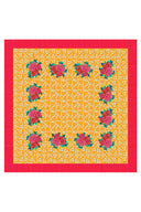 Telo Cotone 220X220Cm - Arabesque Corolla Gold Natural