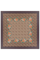 Telo Cotone 220X220Cm - Arabesque Corolla Natural Coffee