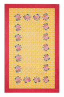 Telo Cotone 220X350Cm - Arabesque Corolla Gold Natural