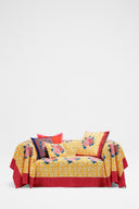 Cotton Cloth  220X350Cm - Arabesque Corolla Gold Natural