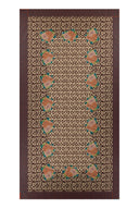 Telo Cotone 220X350Cm - Arabesque Corolla Natural Coffee