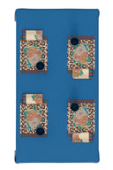 Set Di 2 Tovagliette Cotone 35x48 cm - Arabesque Corolla Natural Coffee