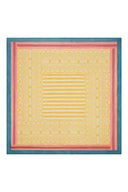 Telo Mussola Di Cotone 220x220 cm - Damask Design Gold