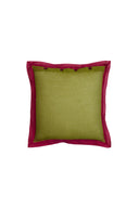 Federa Organza 45x45 cm - Leaves Green Purple