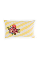 Lisa Corti x The Socialite Family - Cuscino Carino Bold Rose Stripes Yellow