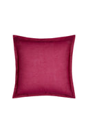 Federa Organza 60x60 cm - Leaves Green Purple