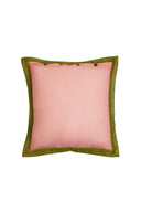 Federa Organza 60x60 cm - Peach Leaves Green
