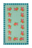 Telo Cotone 140x240 cm - Hima Big Flower Turquoise