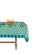 Telo Cotone 140x240 cm - Hima Big Flower Turquoise
