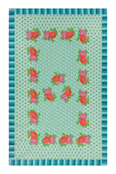 Telo Cotone 180x270 cm - Hima Big Flower Turquoise