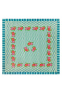 Telo Cotone 250x270 cm - Hima Big Flower Turquoise