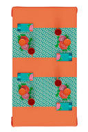 Tovaglietta Doppia Cotone 50x150 cm - Hima Big Flower Turquoise