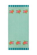 Tenda Mussola Di Cotone 110x240 cm - Hima Big Flower Turquoise