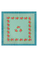 Trapunta Reversibile 250x270 cm - Hima Big Flower Turquoise