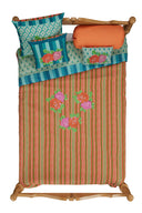 Trapunta Reversibile 250x270 cm - Hima Big Flower Turquoise