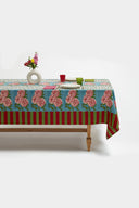Cotton cloth 220x220 cm - Leopard stripes sky