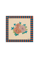 Tovagliolo Cotone 50X50Cm - Arabesque Corolla Natural Coffee