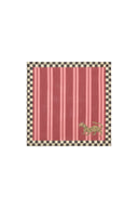 Lisa Corti x The Socialite Family - Tovagliolo Cotone 50x50 cm Tiger Bordeaux