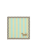 Lisa Corti x The Socialite Family - Tovagliolo Cotone 50x50 cm Tiger Light Blue