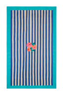 Telo Cotone 140X240Cm - Nizam Stripes Blue Natural