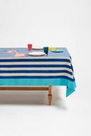 Telo Cotone 140X240Cm - Nizam Stripes Blue Natural