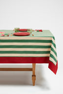 Telo Cotone 140X240Cm - Nizam Stripes Green Natural