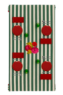 Telo Cotone 140X240Cm - Nizam Stripes Green Natural