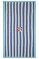 Telo Cotone 180X350Cm - Nizam Stripes Blue Natural