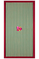 Telo Cotone 180X350Cm - Nizam Stripes Green Natural