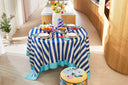 Telo Cotone 220X220Cm - Nizam Stripes Blue Natural