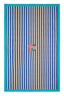 Telo Cotone 220X350Cm - Nizam Stripes Blue Natural